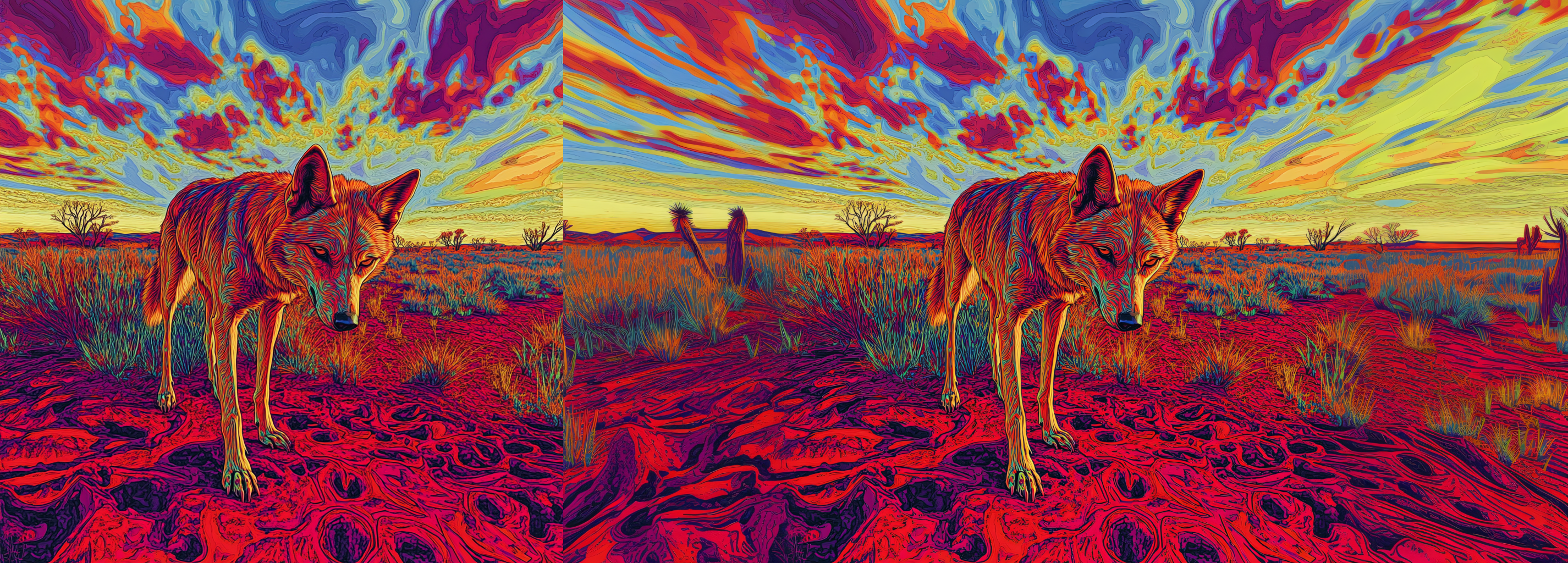 Aussie Wolf Artwork